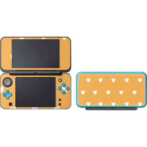 Yellow and White Hearts Nintendo 2DS XL (2017) Skin